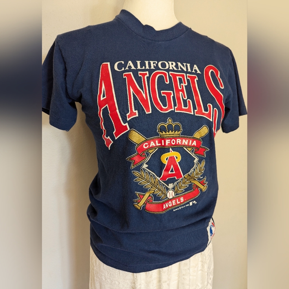 Vintage 1991 California Angels Single Stitch Tee